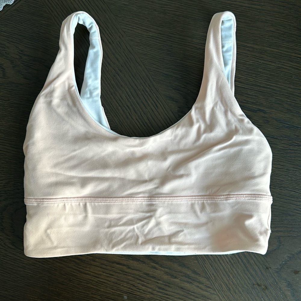 Lululemon Reversible Pink/White Sports Bra